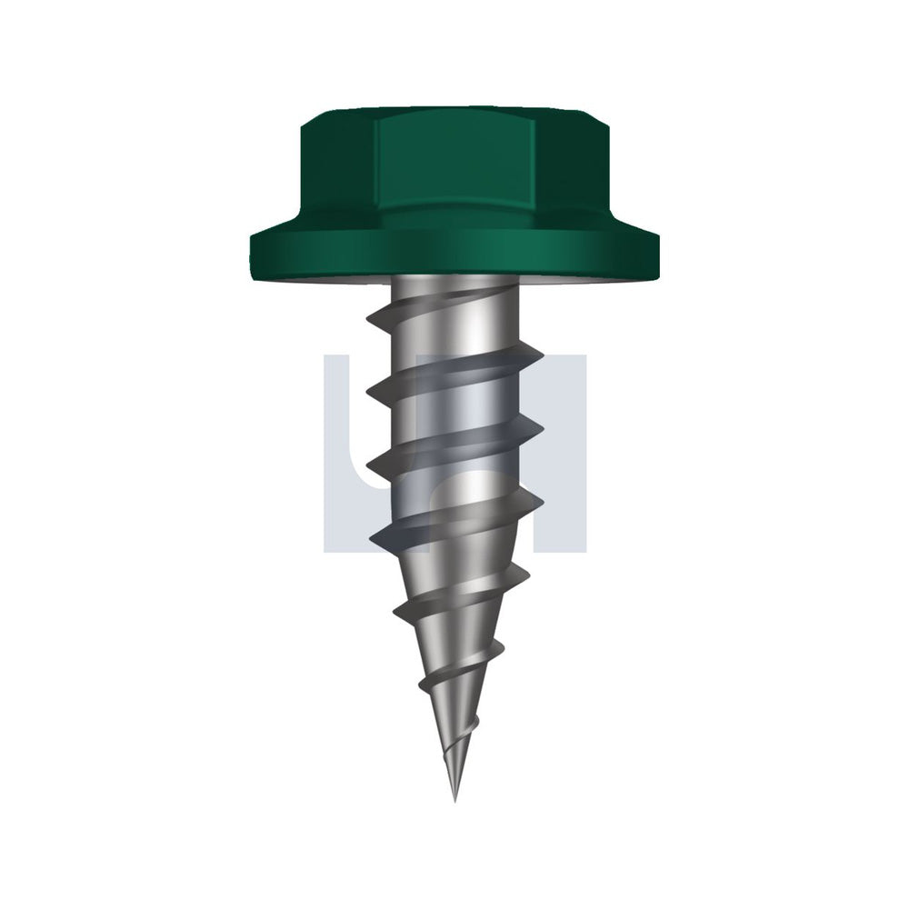 Needle Pt Sds Flg Hex Cottage Green -Cl4 #8-15 12 - Pk 1000_40094430_TCGN4FH0815012