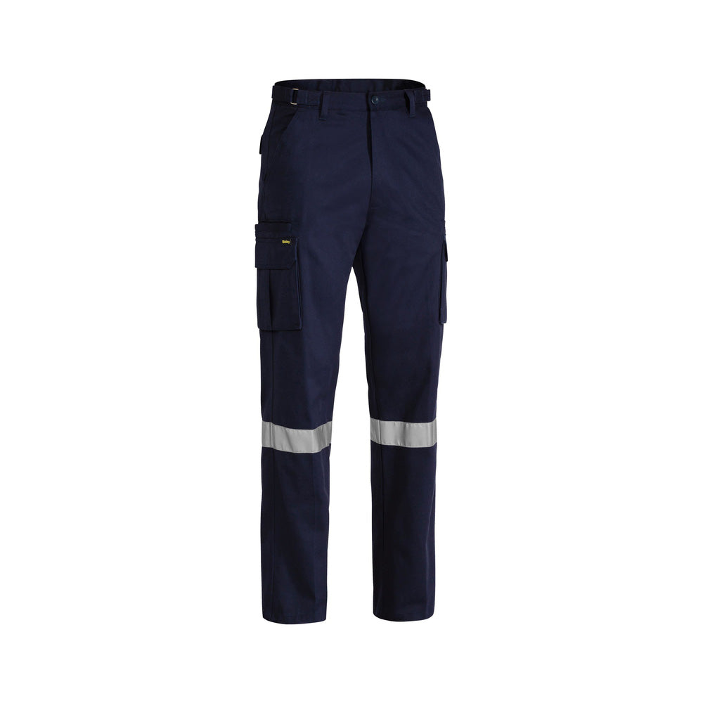 Pants Cargo 112R Navy Cotton Drill 310gsm 8 Pocket 3M Tape Bisley_60010118_BPC6007T_BPCTR12