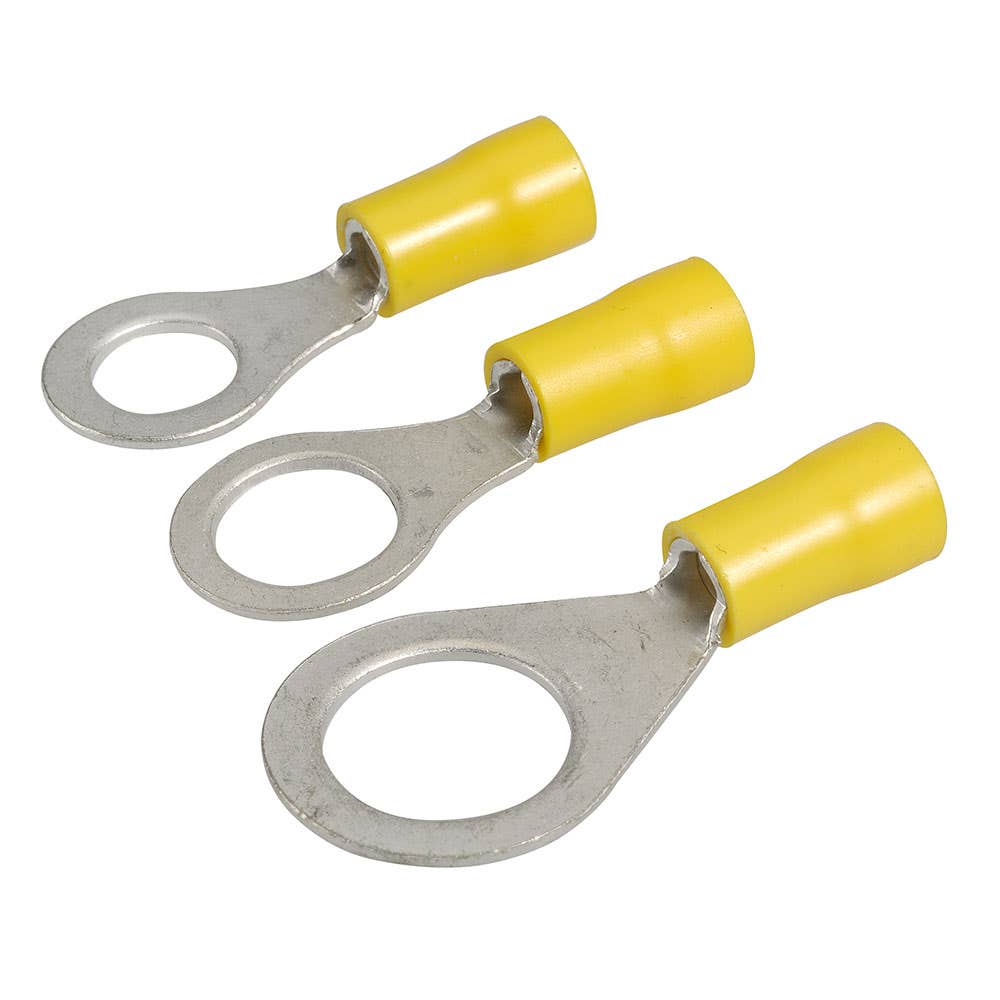 Ring Terminal Yellow 5-6mm x 13mm Pk 12 Narva 252073 56093BL