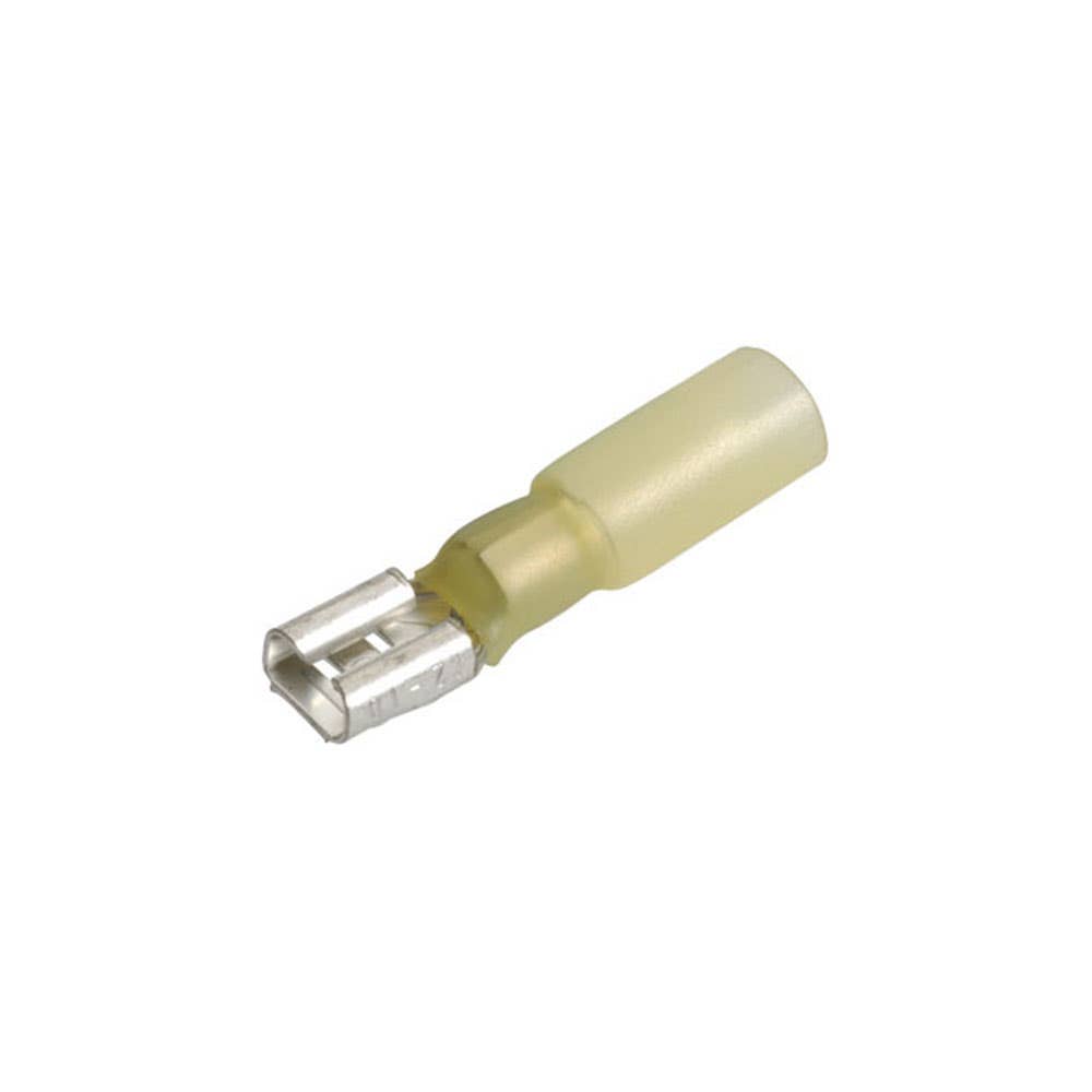 Terminal Blade Female Heat Shrink Yellow 5-6mm Pk 50 Narva 252165 56332