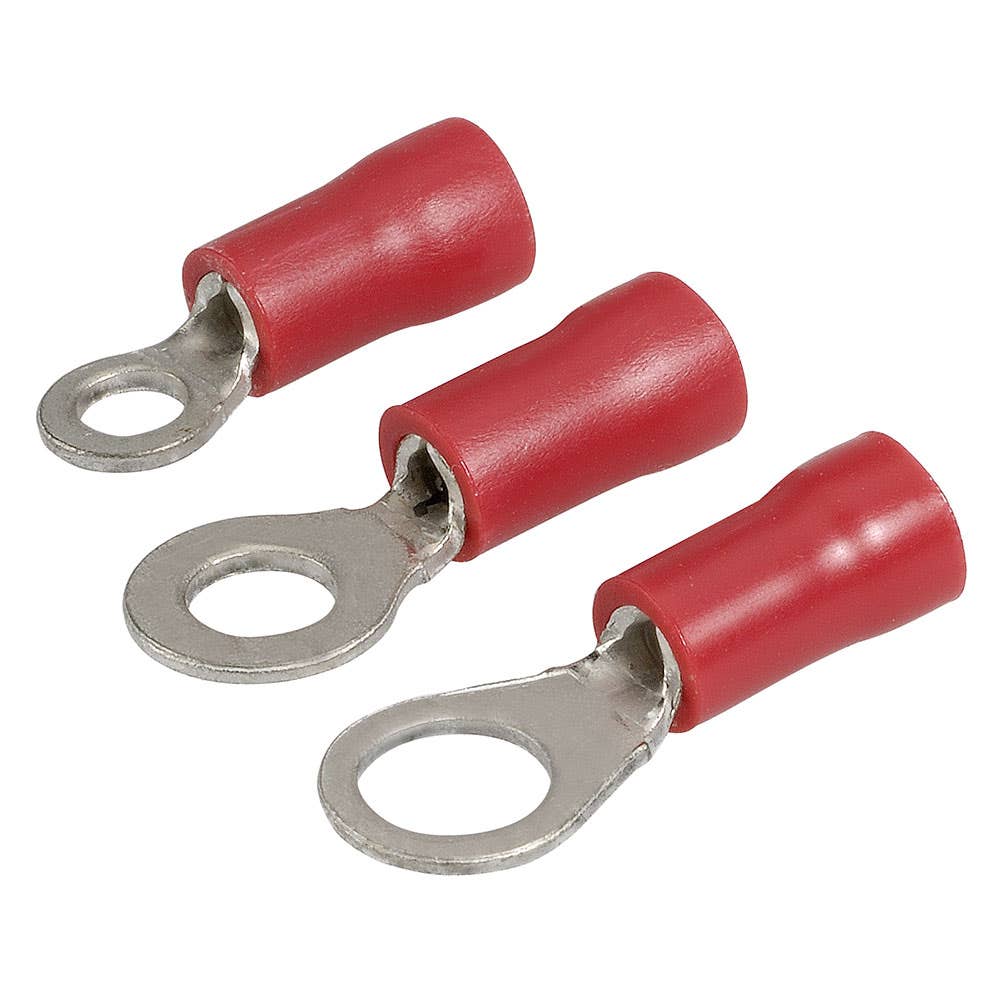 Ring Terminal Red 2.5-3mm x 4.3mm Pk 25 Narva 253328 56070BL