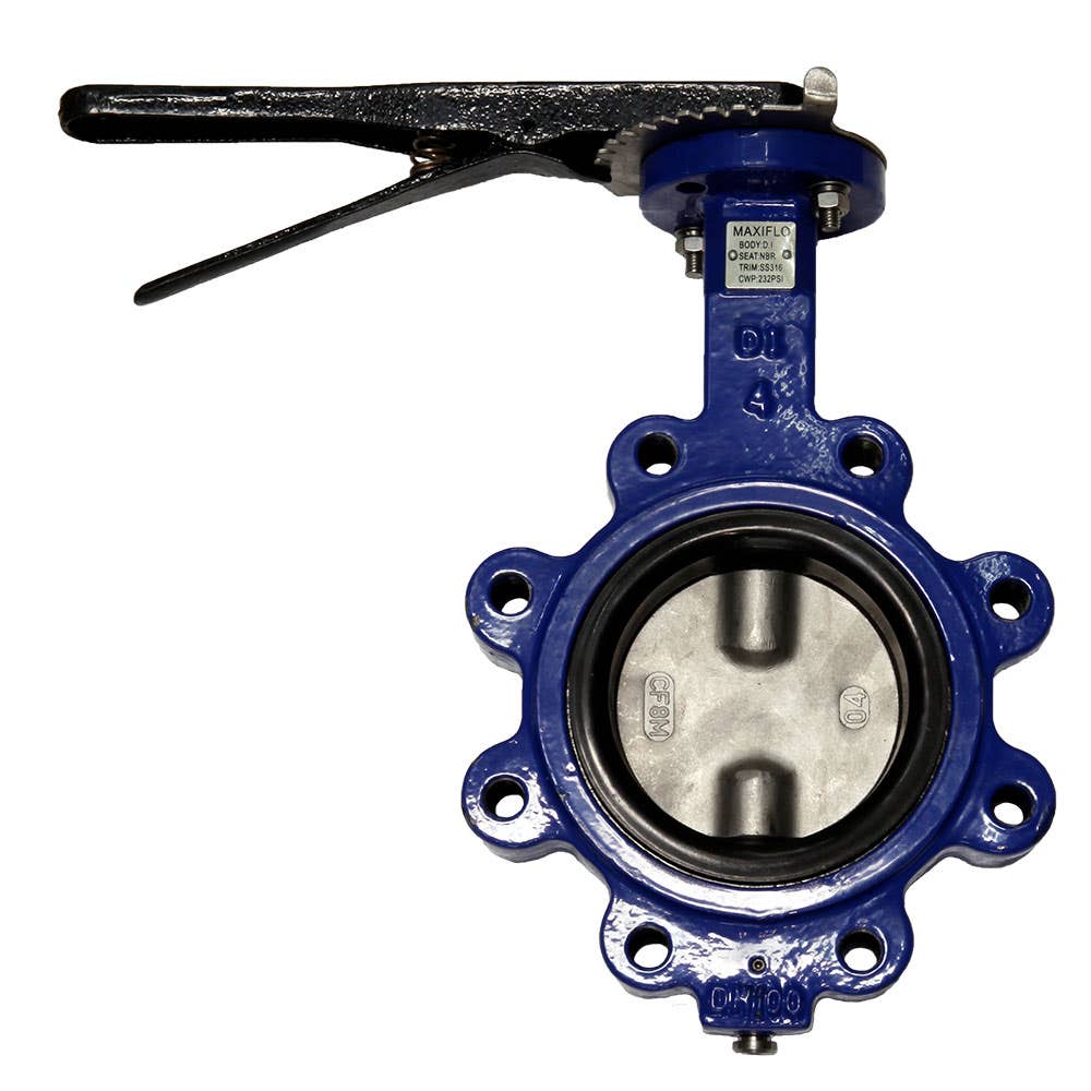 Butterfly Valve Lugged Body ANSI 100mm 4 VWLGA94 AAP Industries 253374 VWLGA94