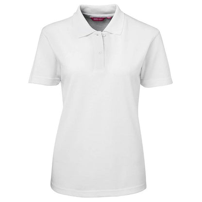 Polo Shirt S/S Womens Poly Cotton 210gsm Signature White 10 BAE Logo 50105085 BAE 2LPS-WHT-10