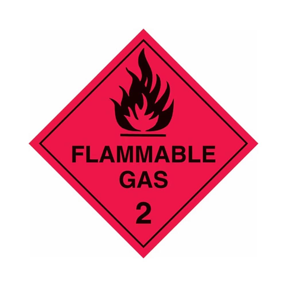 Sticker FLAMMABLE GAS 2 Diamond Black/Red 270 x 270mm_253820_DGFDG2727A