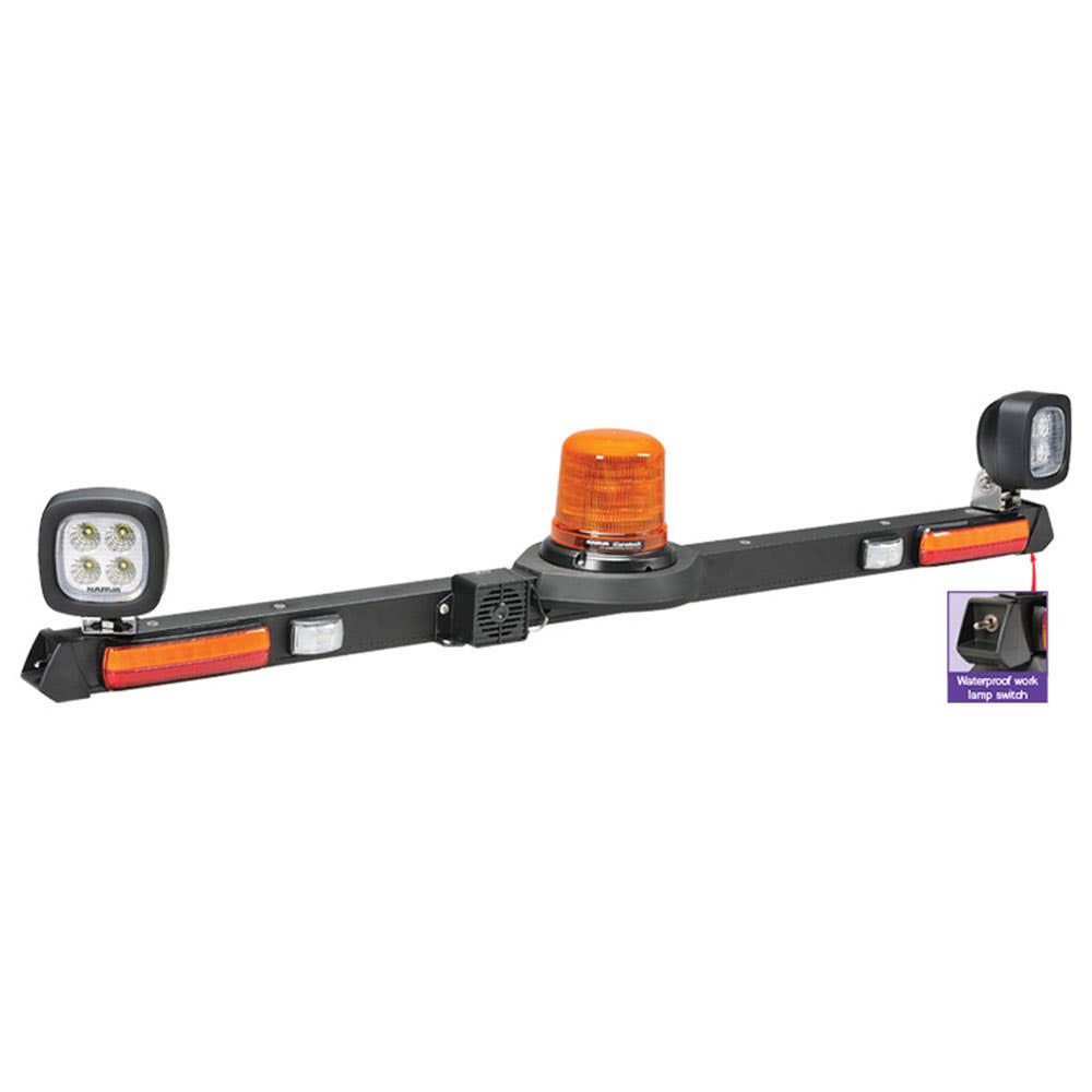 12/24v Mine Bar With Strobe Beacon And LED Work Lamps 254239 85073A