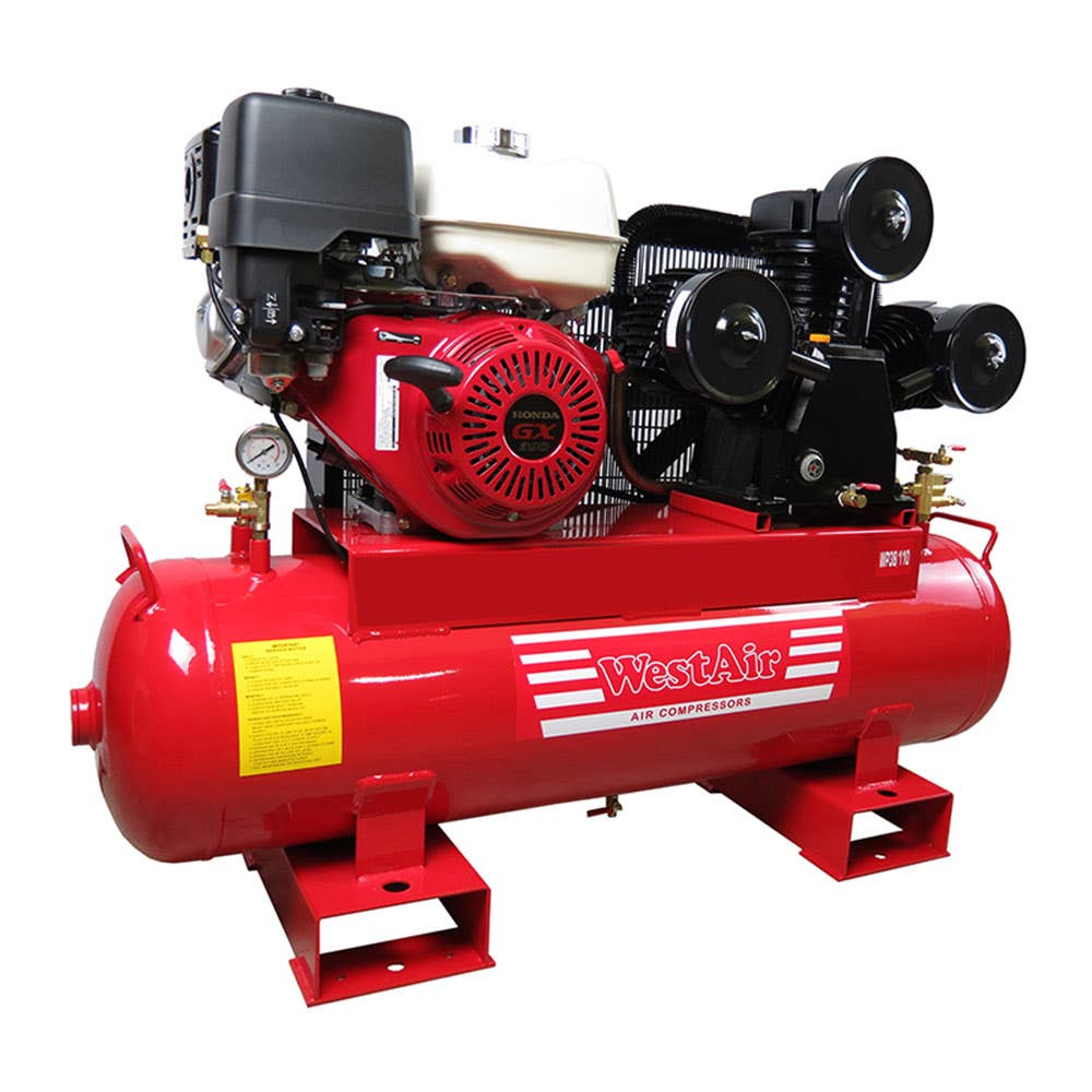 Compressor Air Petrol Honda GX390 11.7hp 821LPM 145psi Westair 254520 WP38/110