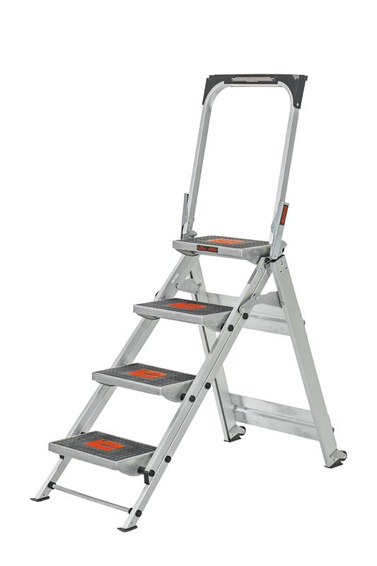 Ladder Little Giant 4 Step 0.9m 150kg With Safety Rail 528838 10410BA-440