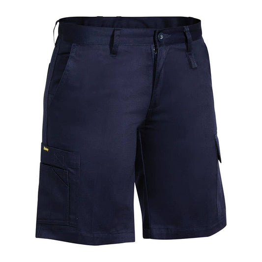 Womens Shorts Flat Front Bisley BAE Logo BAEBSHL1999