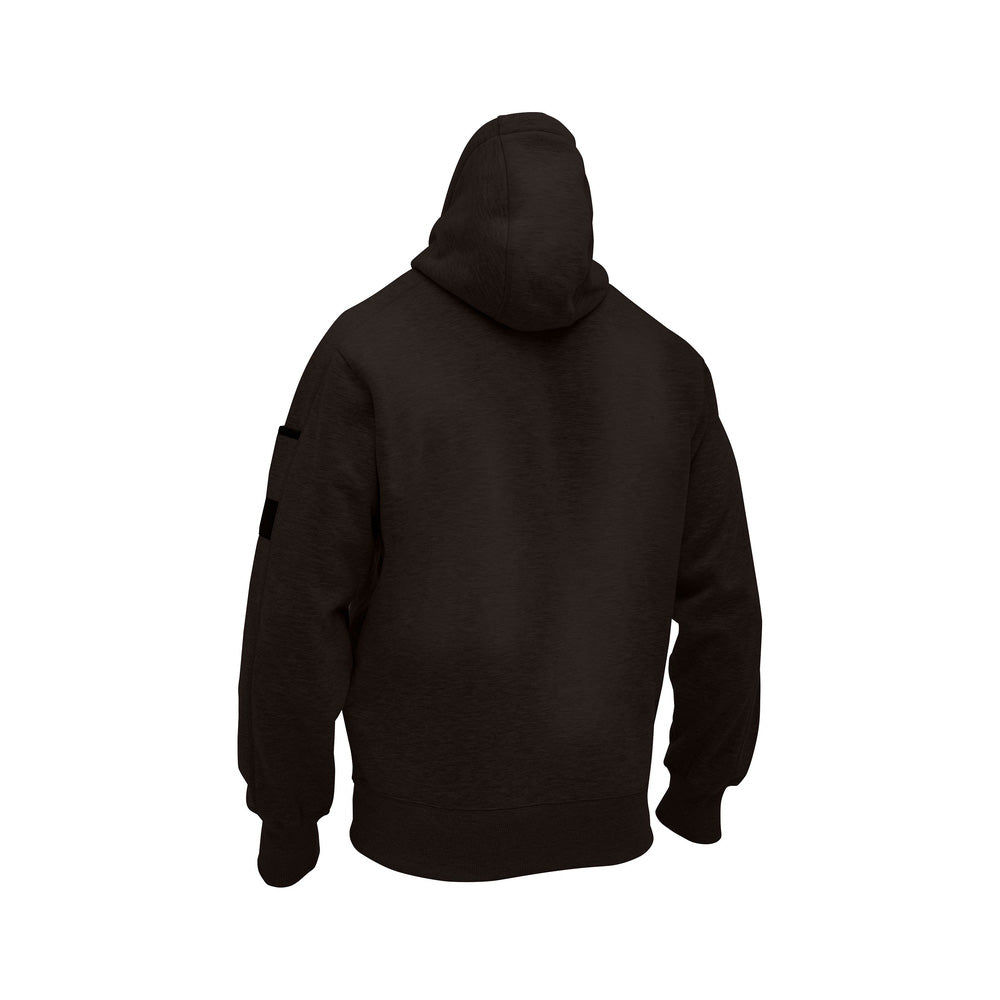 Hoodie Work Fleece Full Zip Cotton/Poly 365gsm Black XS Bisley_40114375_BK6725_BBLKXS