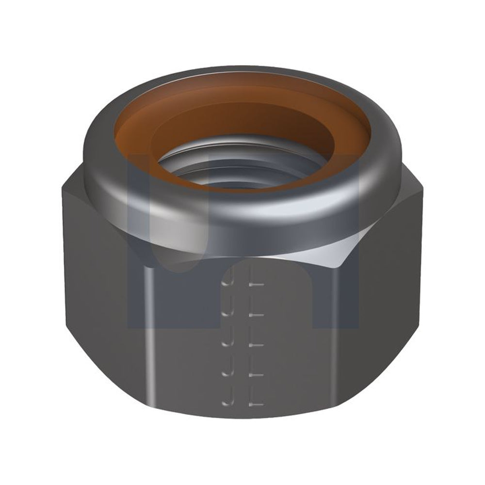 Hup Nyloc Hex Nut Brown Ring 304 SS Iso 7040/A2-70/Lanfranco M16 - Pk 50_40093151_NJ04PHUPM16