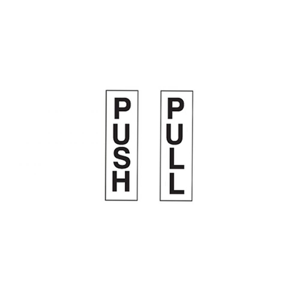 Sticker PUSH/PULL 200 X 45mm Black/White Pkt 5 264257 841509