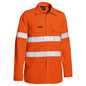 Shirt L/S 2XL Hi Vis Orange FR Tecasafe 160gsm Vent Tape Bisley 264549 BS8238T BVEO2XL