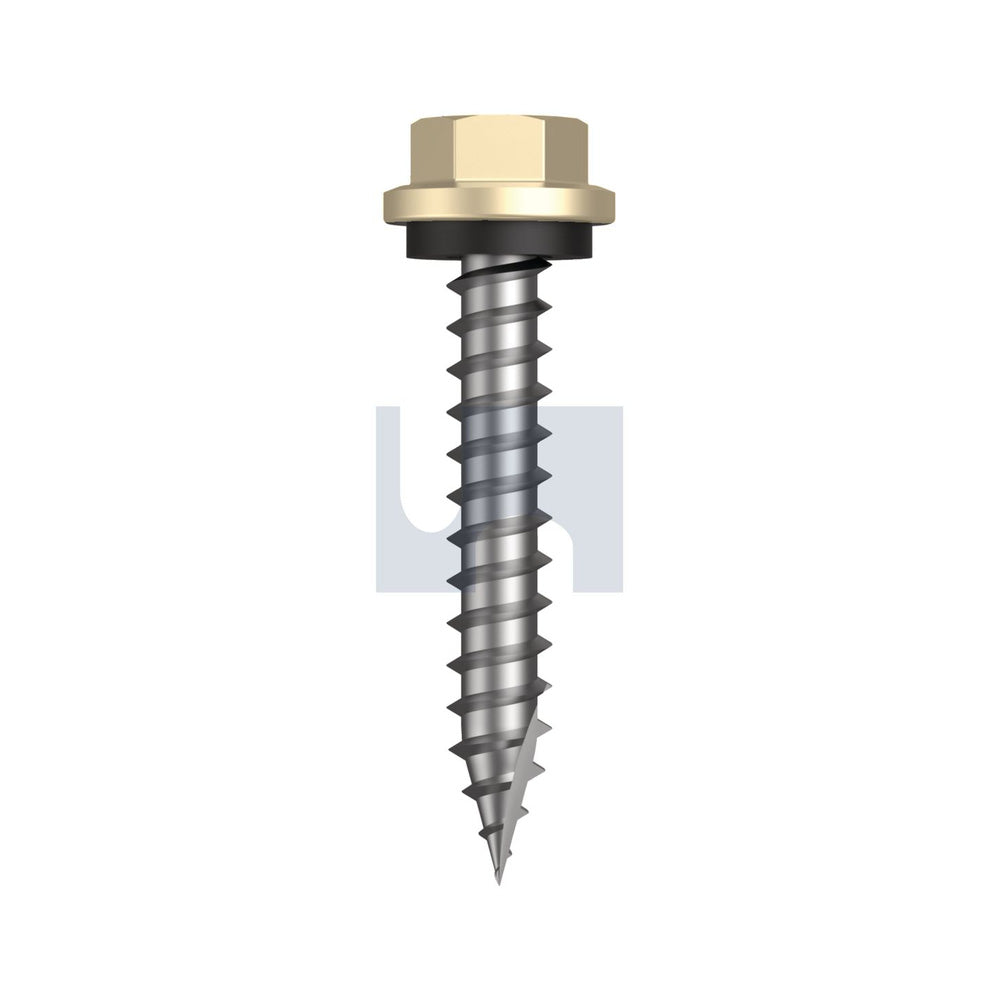 Type 17 Hex Head + Washer Primrose - Cl4 As3566 #14-10 40 - Pk 1000_40095560_TPRW4SH1410040