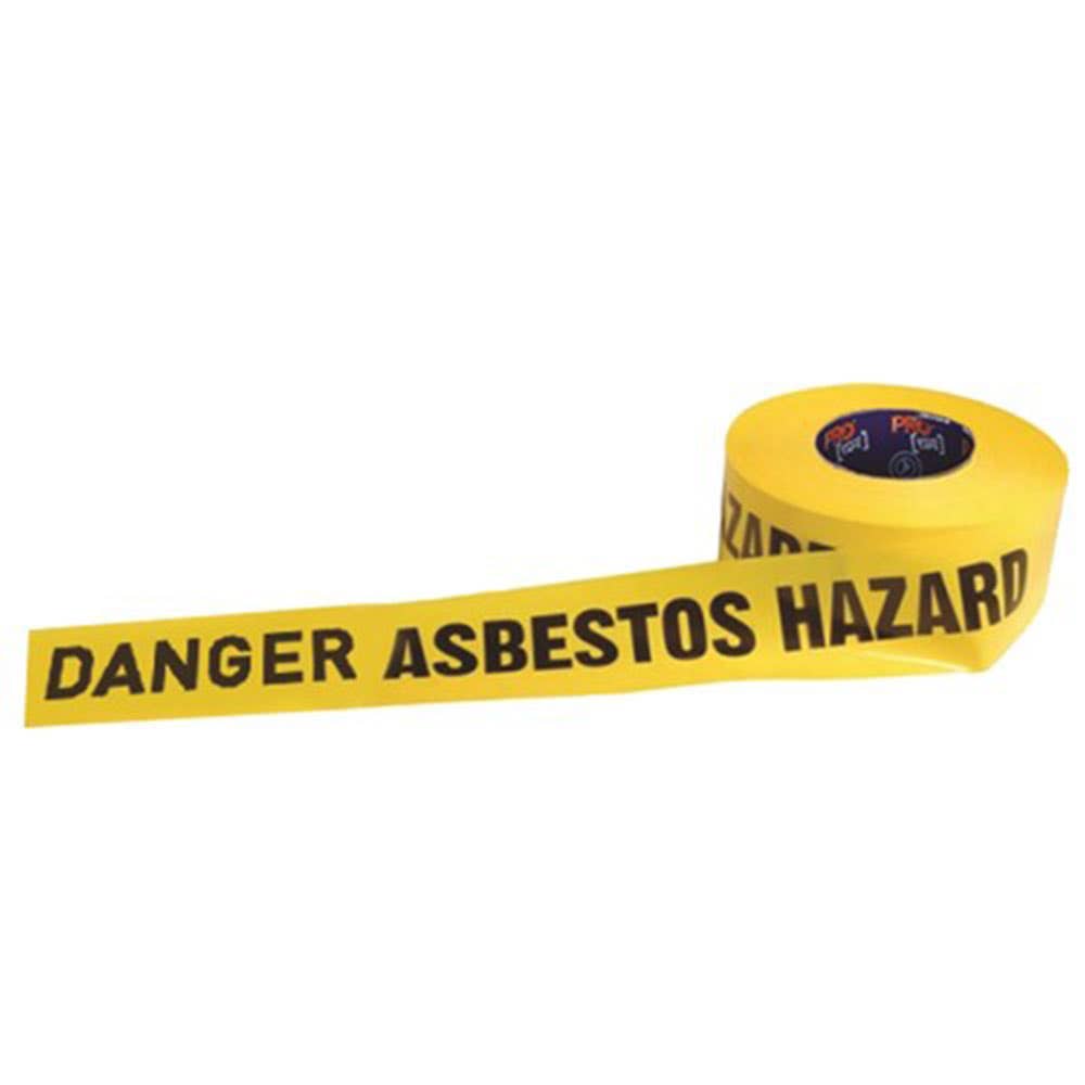 Tape - Danger Asbestos Hazard Barrier 75mm X 300m 270369 DADH30075