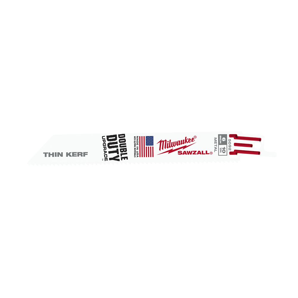 Blade Recip SAWZALL Thin Kerf Metal 150mm 10tpi Pk/5 272196 48005092