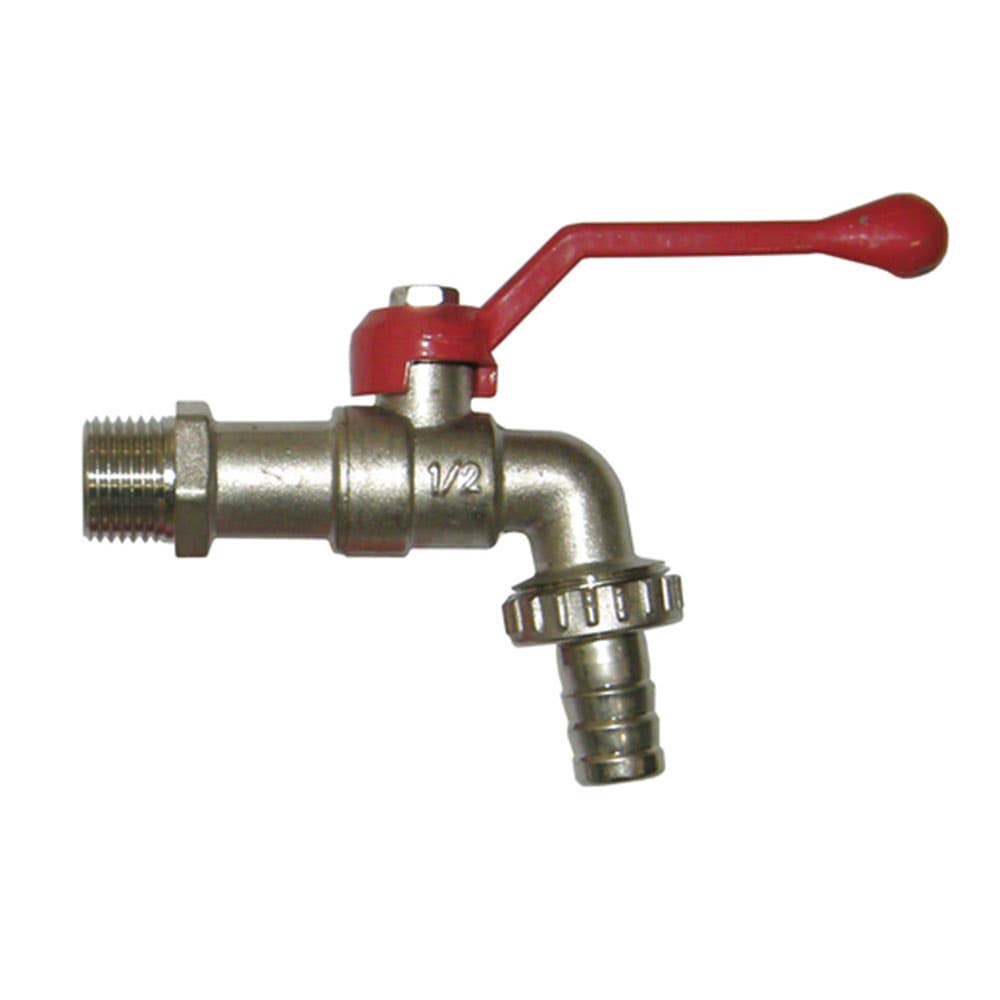 Valve Ball Drumcock 1'' BSPT 132 NP + Spout 25mmNB 2725008 VBC25