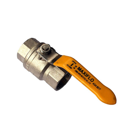 Ball Valve Brass 2 Piece Full Port AGA Approved BSPT (3/8) 10mm 2731002 BBVAGA010