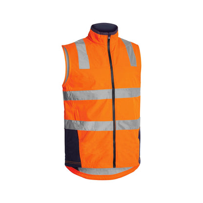 Vest Soft Shell Hi Vis Orange/Navy Medium BV0348T Bisley_276160_BV0348T_TT05M