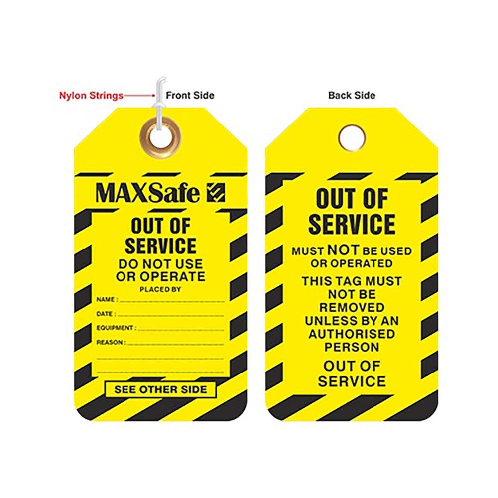 Out Of Service Lockout Tag Tear Proof Pk 100_273566_MAX-TPT-05