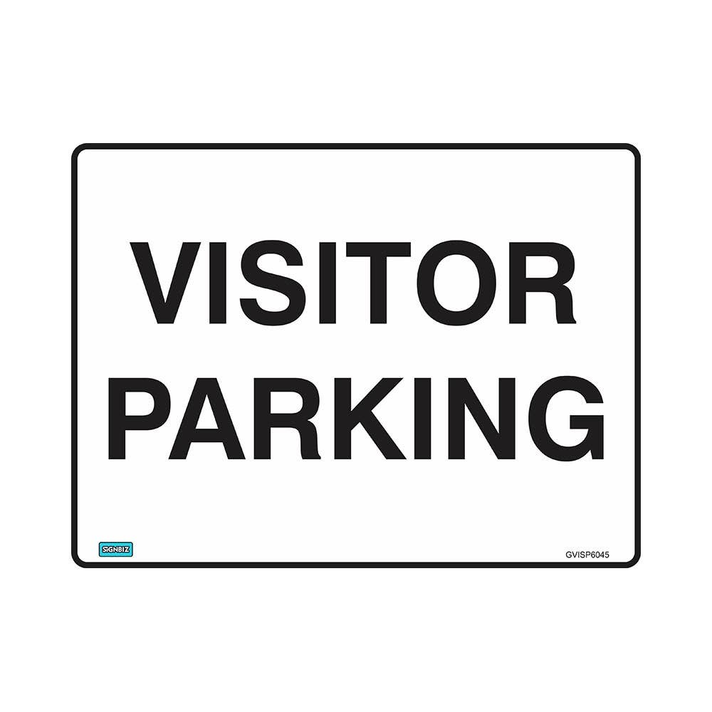 Sign VISITOR PARKING 450 x 300mm Metal 276795_276795_GVISP4530M