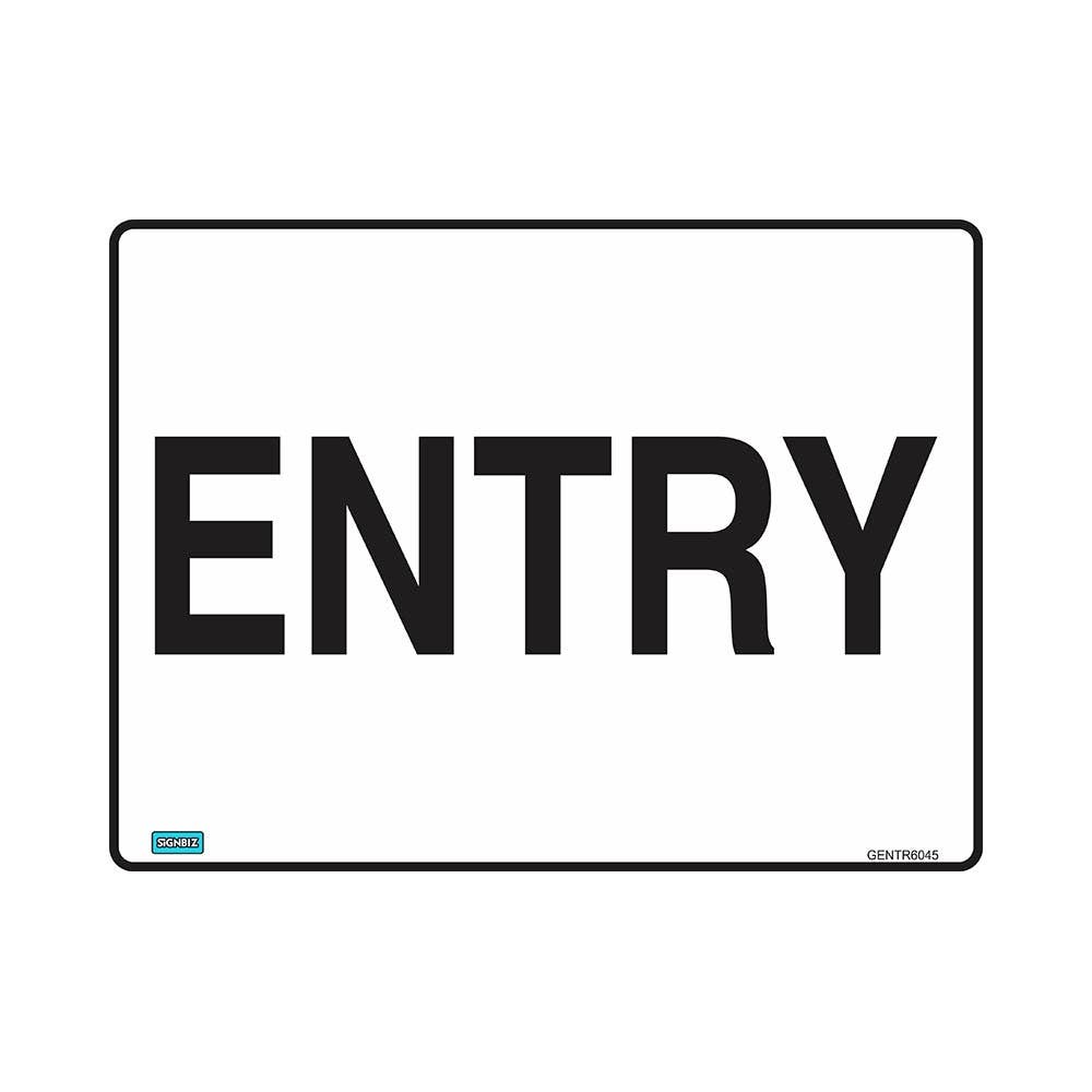 Sign ENTRY 900 x 600mm Metal_276866_GENTR9060M