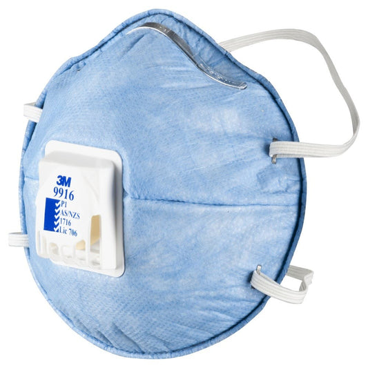 9916 P1 Cupped Disposable Respirator Valved With Nuisance Level Acid Gas 10 Pack_278545_7011386638
