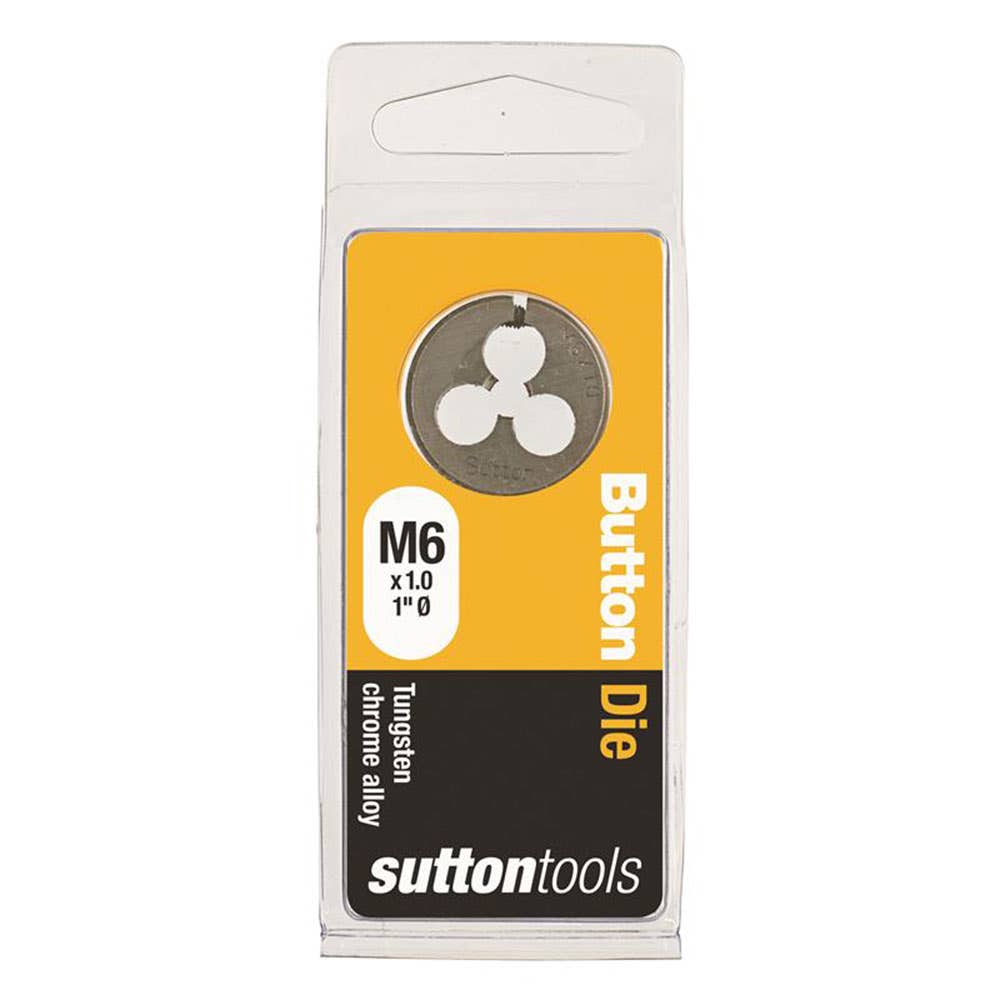 Die Button 1'' OD Carbon Steel ISO Coarse 6mm x 1.0P 2825008 M4000600