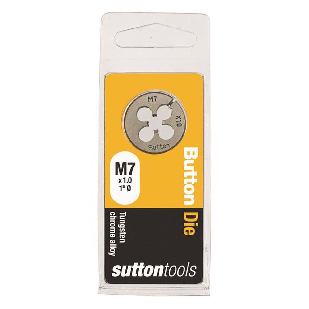 Die Button 1'' OD Carbon Steel ISO Coarse 7mm x 1.0P 2825014 M4000700