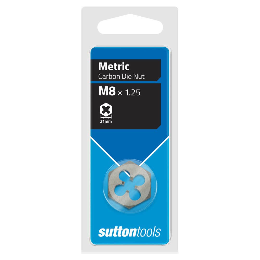Die Hex Carbon Steel ISO Coarse 8mm x 1.25P 2825025 M4400800