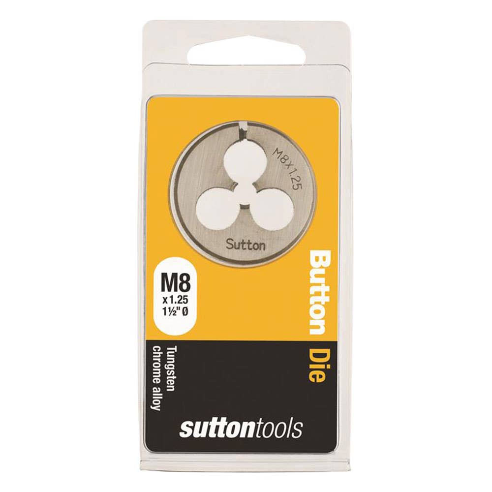 Die Button 1-1/2'' OD Carbon Steel ISO Coarse 8mm x 1.25P 2825027 M4010800