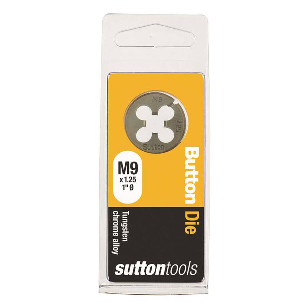 Die Button 1'' OD Carbon Steel ISO Coarse 9mm x 1.25P 2825032 M4000900