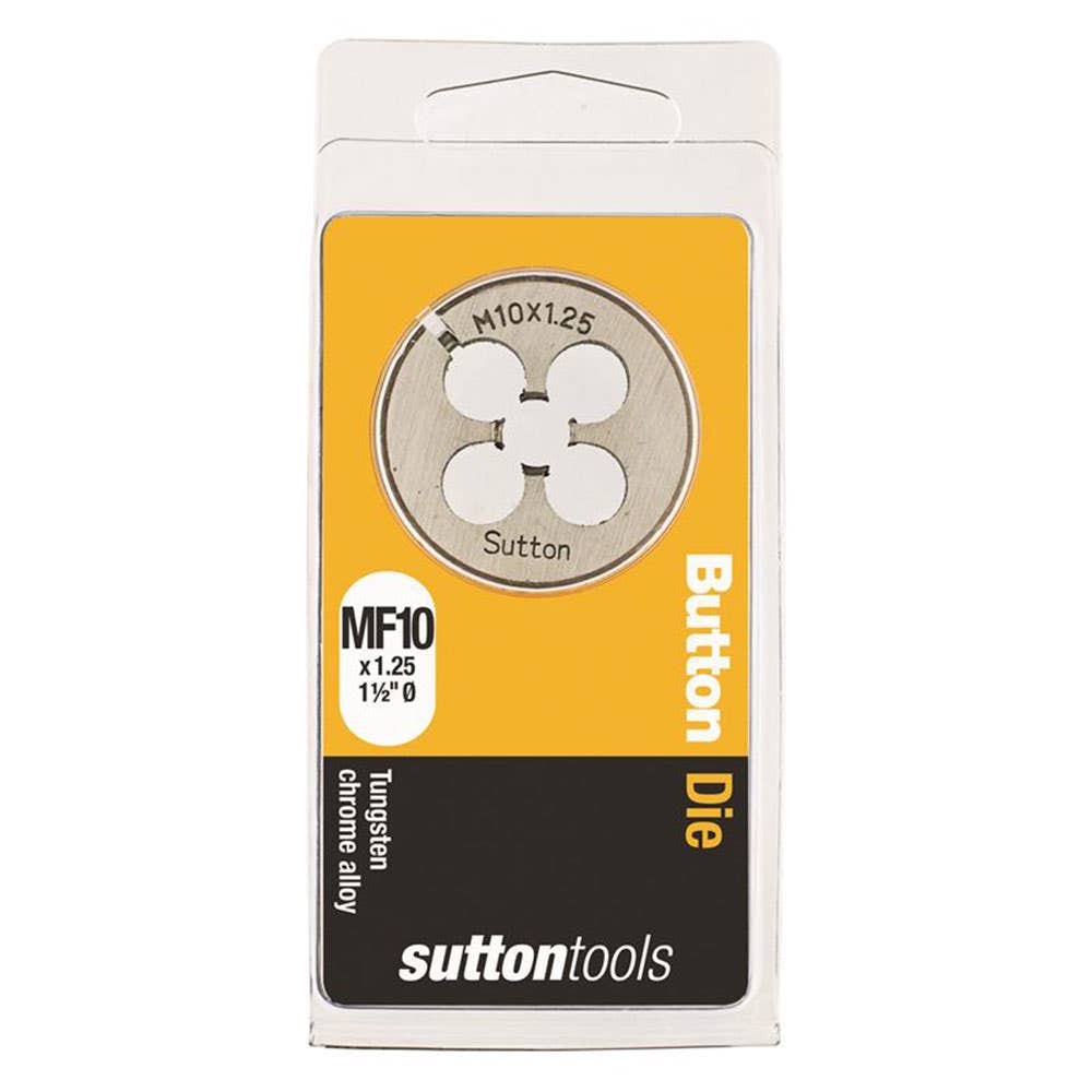 Die Button 1-1/2'' OD Carbon Steel ISO Fine 10mm x 1.25P 2825045 M4041006