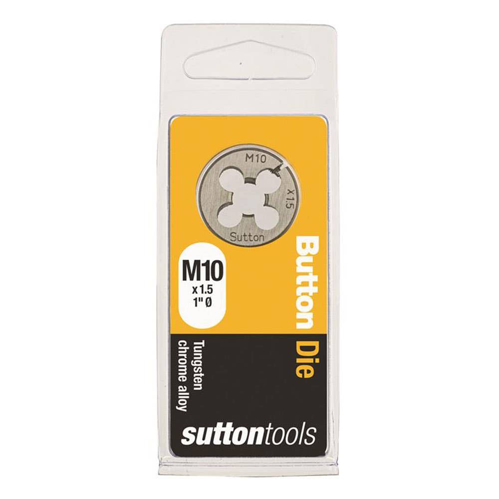 Die Button 1'' OD Carbon Steel ISO Coarse 10mm x 1.5P 2825050 M4001000