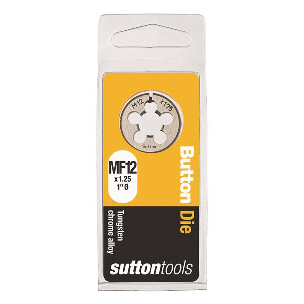 Die Button 1'' OD Carbon Steel ISO Fine 12mm x 1.25P 2826002 M4031206