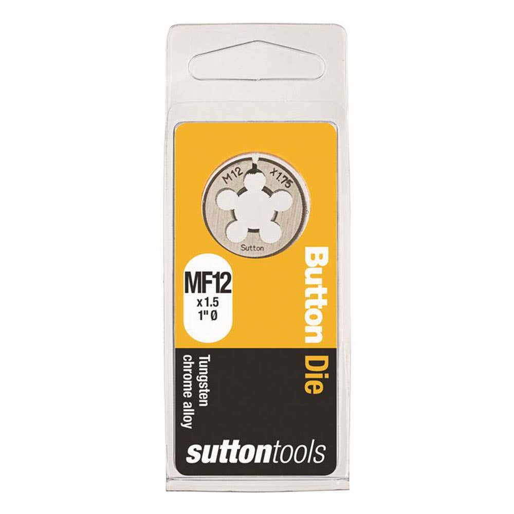 Die Button 1'' OD Carbon Steel ISO Fine 12mm x 1.5P 2826008 M4031207