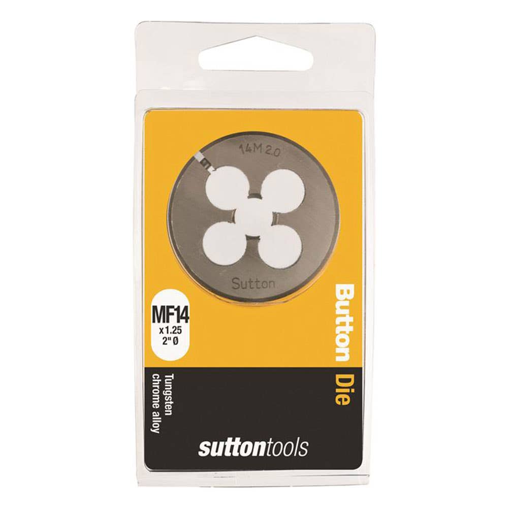 Die Button 2'' OD Carbon Steel ISO Fine 14mm x 1.25P 2826021 M4051406