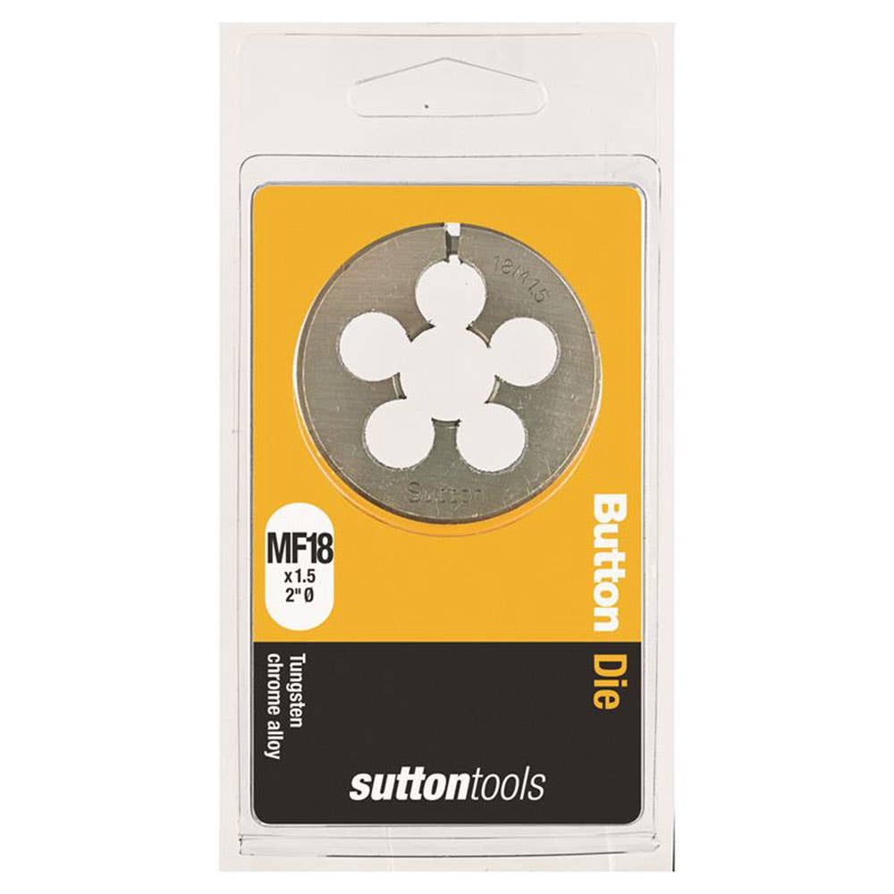 Die Button 2'' OD Carbon Steel ISO Fine 18mm x 1.5P 2826051 M4051807