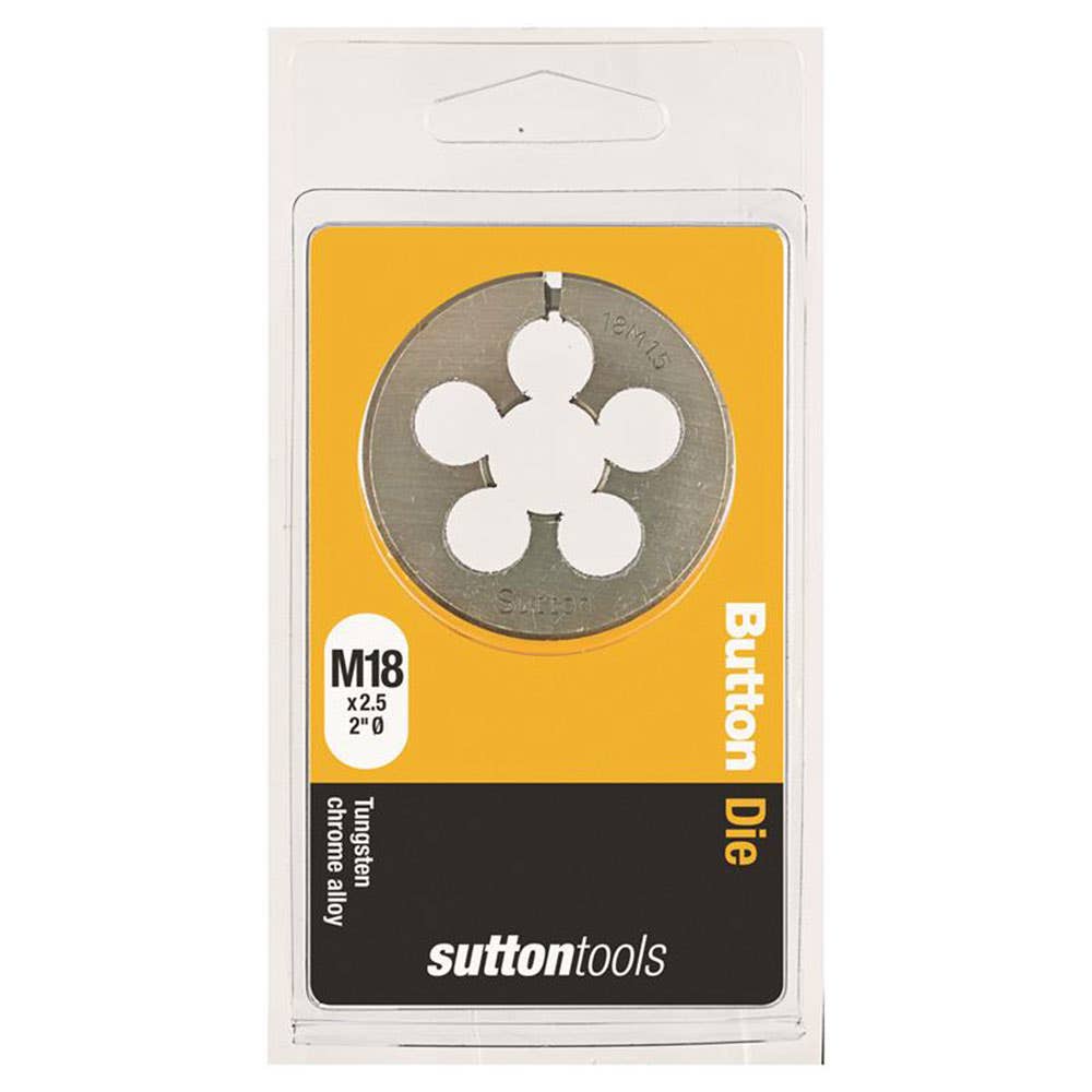 Die Button 2'' OD Carbon Steel ISO Coarse 18mm x 2.5P 2826057 M4021800