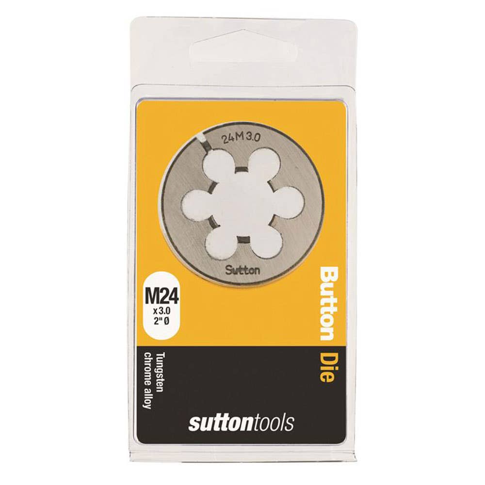 Die Button 2'' OD Carbon Steel ISO Coarse 24mm x 3.0P 2827033 M4022400