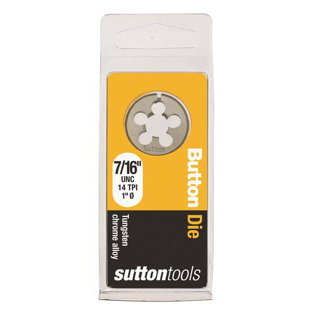 Die Button 1'' OD Carbon Steel 7/16''-14 UNC 2833020 M4121111