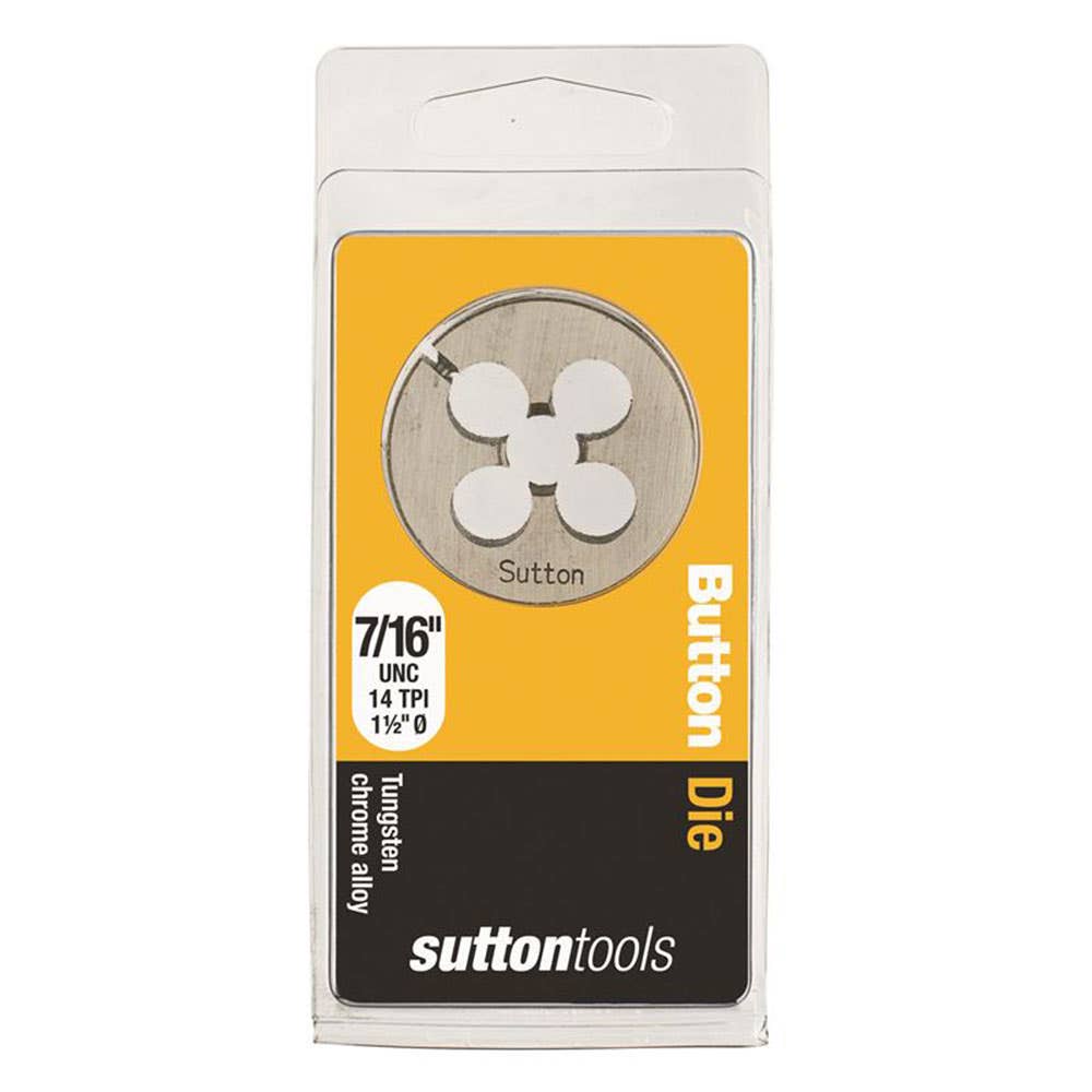 Die Button 1-1/2'' OD Carbon Steel 7/16''-14 UNC 2833021 M4131111