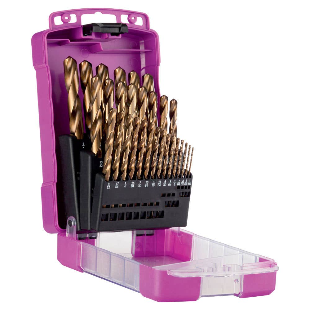 Drill Bit Set Jobber Imperial Cobalt 29 Piece 1/16''-1/2'' x 1/64'' Sutton 2840005 D109S3