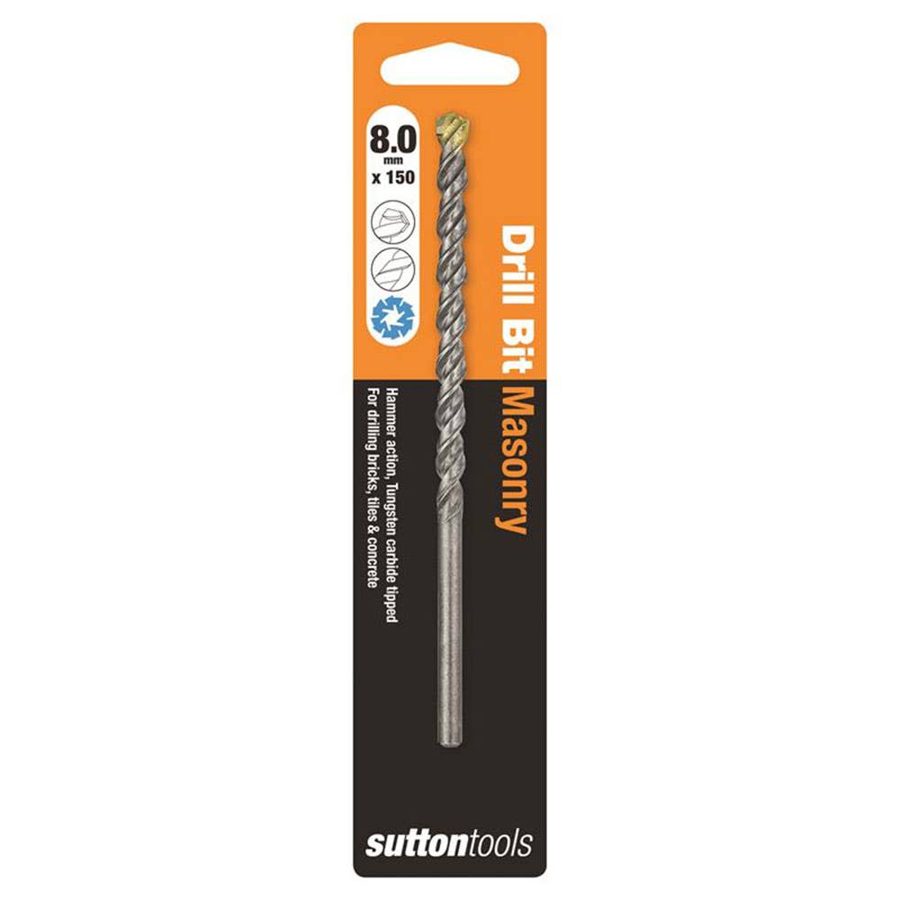 Bit Drill Masonry Single Brick 8 X 150mm Sutton 2848005 D6010800