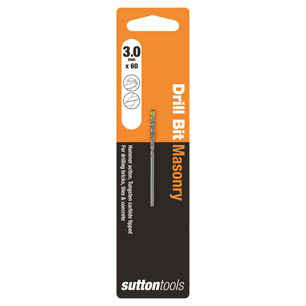 Bit Drill Masonry Standard Fixing 3mm 1/8'' X 60mm 2848018 D6000300