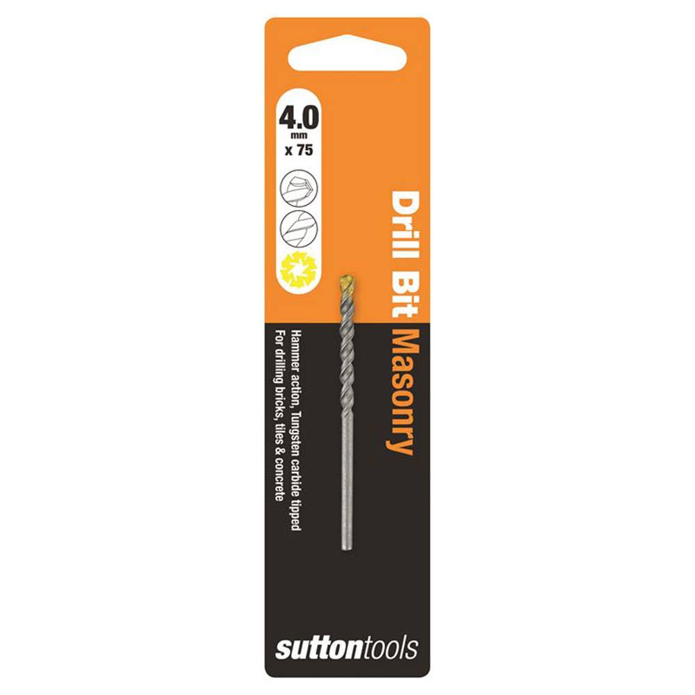 Bit Drill Masonry Standard Fixing 4mm 5/32'' X 75mm 2848019 D6000400
