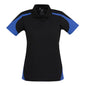 Shirt Polo Womens S/S Polyester Biz Cool Talon Black/Royal 10 Biz 285157 P401LS-BLK/ROY-10