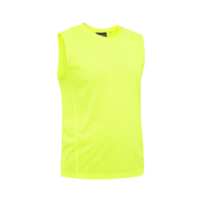 Tank Recycled Muscle Poly 140gsm Yellow M Bisley_40114296_BK0440_BF51M