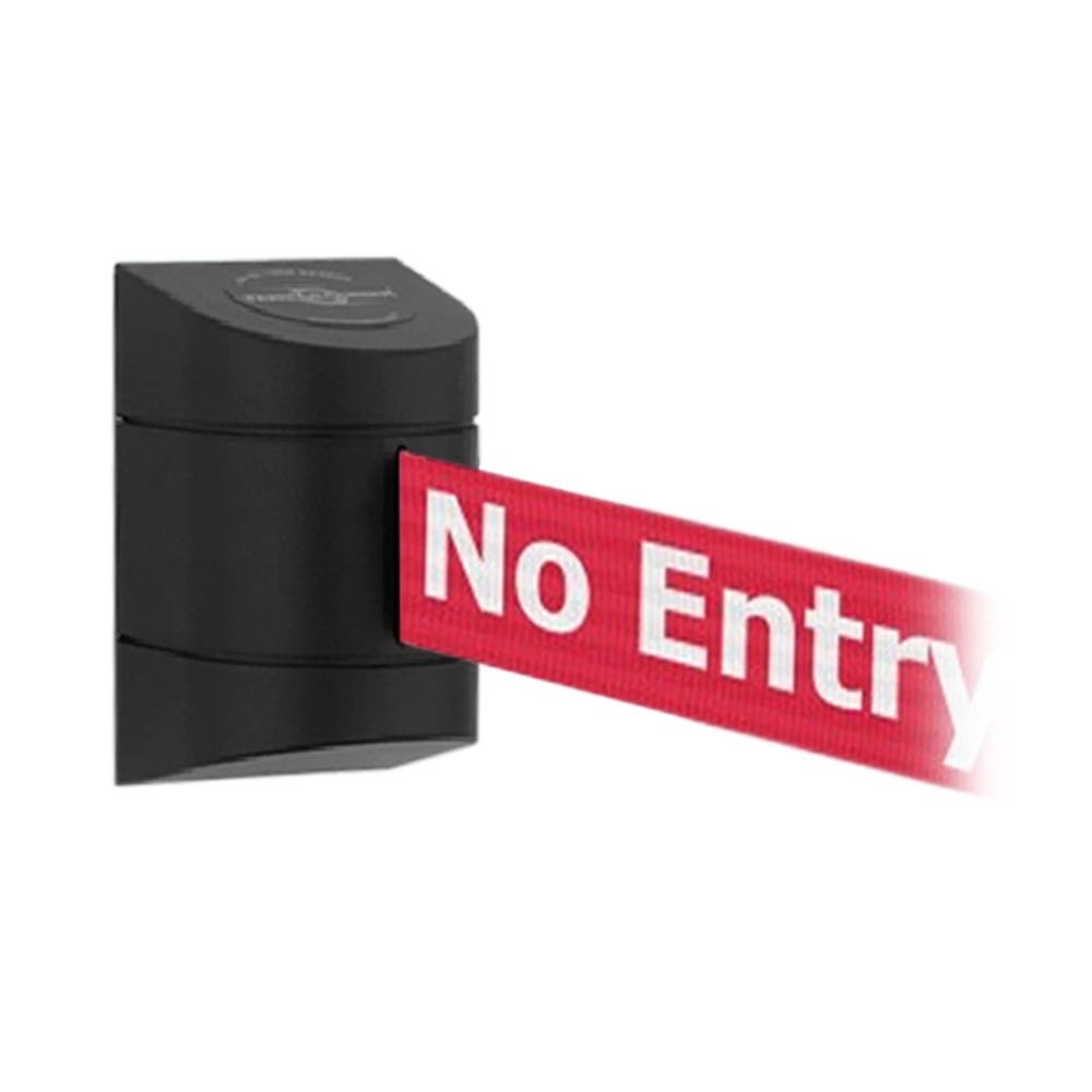 Wall Mounted Barrier Unit  - No Entry Webbing  4.6m Red/white 287588 851996