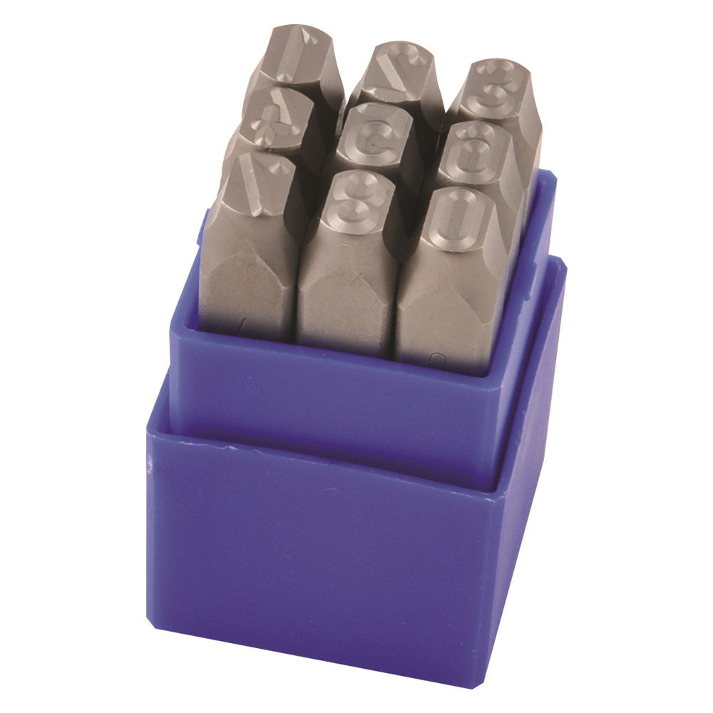 Kincrome Number Punch Stamp Set 10mm 3/8'' 9pc 187792 K15005