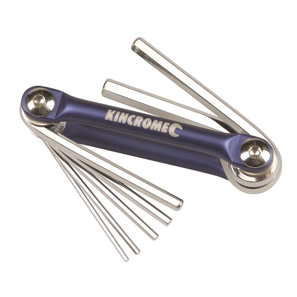 Hex Key Set Folding Frame 1.5-6mm Metric 7 Piece Kincrome 79909967 K5046